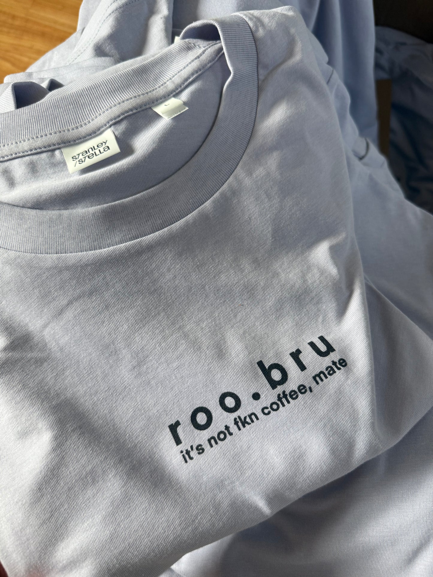 Lavender "it's not fkn coffee, mate" Tee