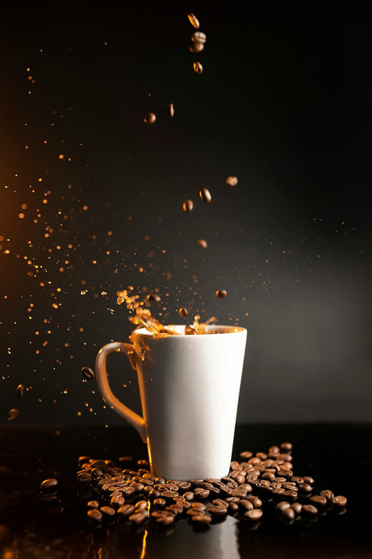 white ceramic mug with coffee