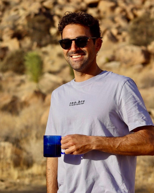 Lavender "it's not fkn coffee, mate" Tee